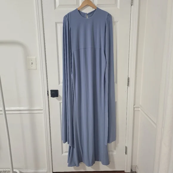 Club L London Divine Timing Cape Sleeves Maternity Maxi Dress Size L/12 - Picture 6 of 12